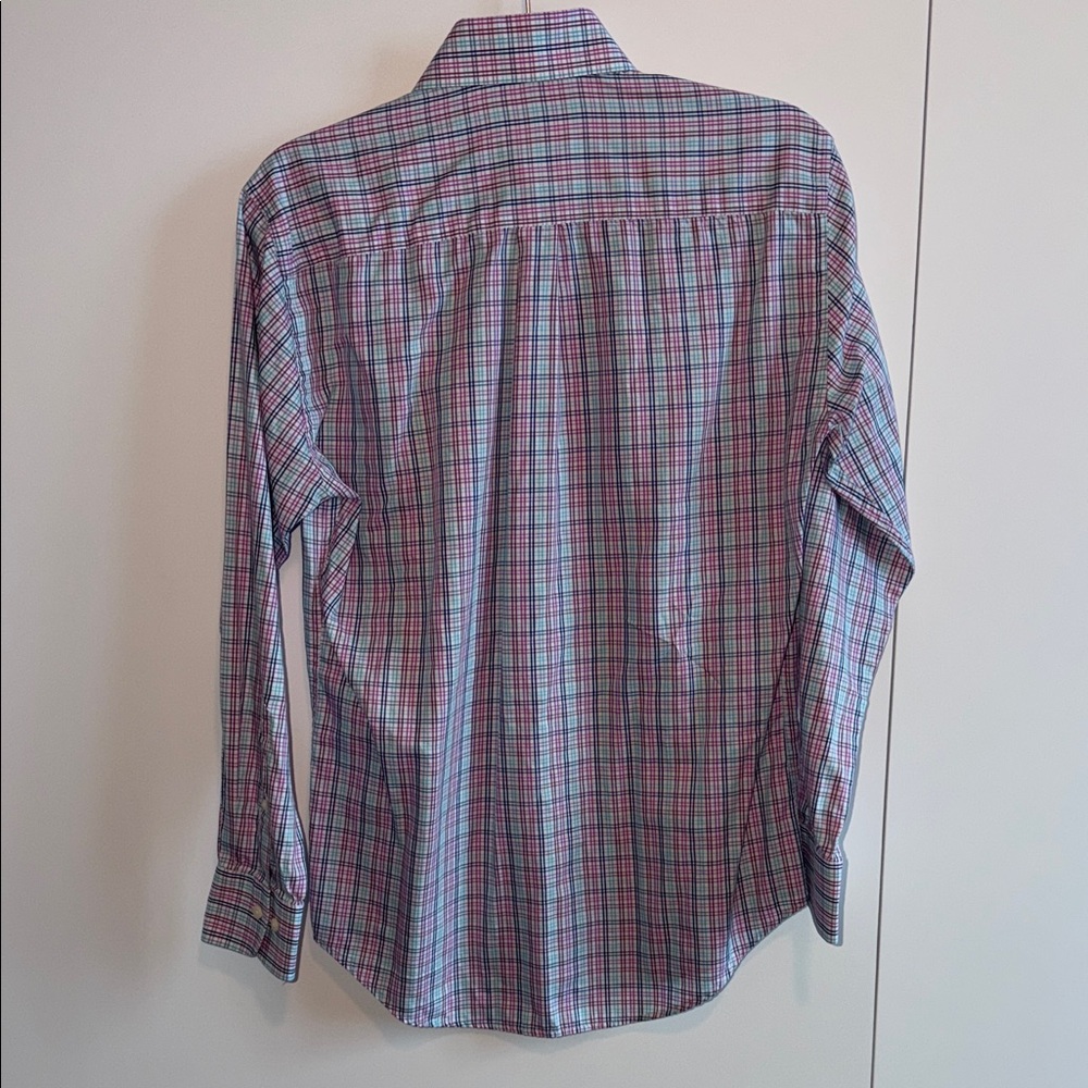Peter Millar Multicolor Plaid Button Down Shirt - image 5